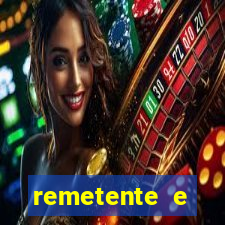 remetente e destinatário modelo