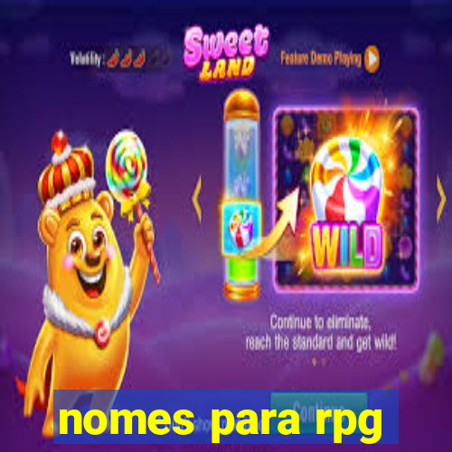 nomes para rpg